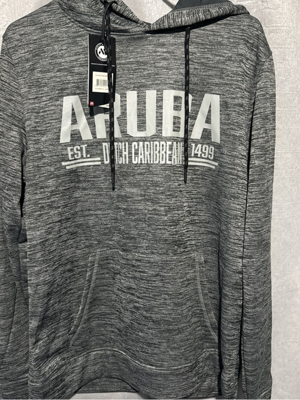 Aruba Graphic Hoodie Pullover - Gray